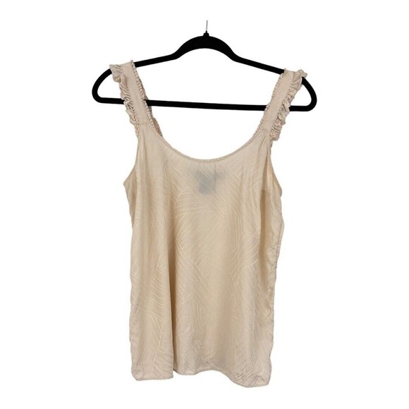 Marc by Marc Jacob Womens Size 6 Cream Silk Tank Top - Picture 1 of 3